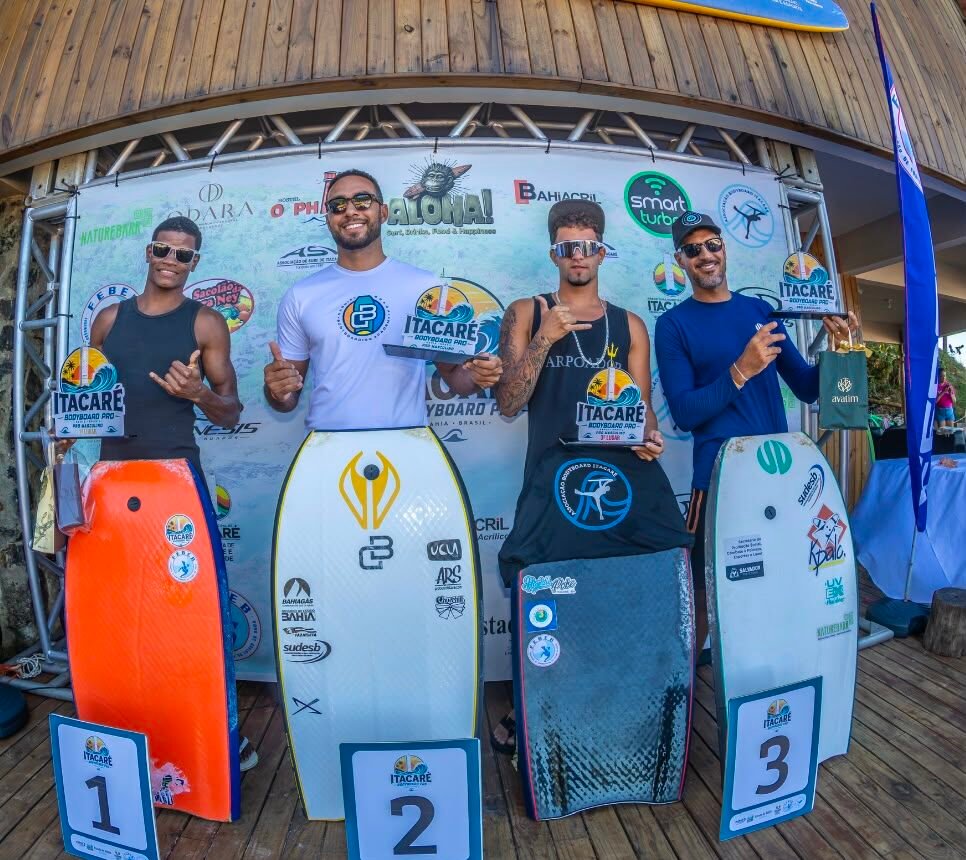 Lucas Santos supera favoritos Uri Valadão e Gabriel Braga e é campeão em casa na 2ª etapa do Circuito Baiano de Bodyboard